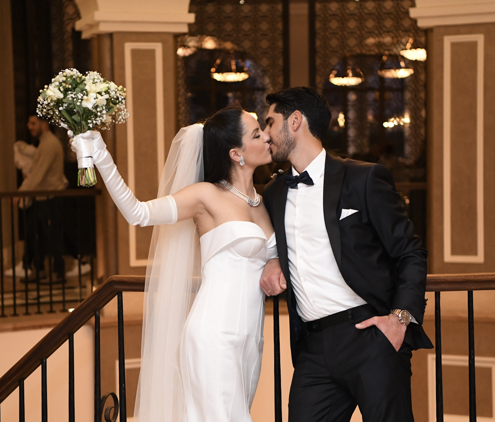 Engaged couple